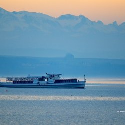 Morning Crossing - Lake Neuchâtel, Switzerland